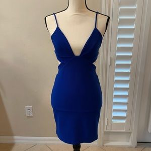 Blue mini dress